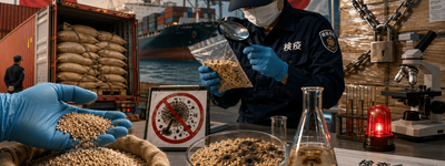 中国産ごまから発がん性アフラトキシン検出　3万6000キロを全量保管、日本の食卓を守る輸入検査の重要性