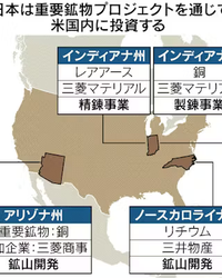 重要鉱物の共同プロジェクトを発表 日米両政府 レアアースリサイクルや銅鉱山が候補に
